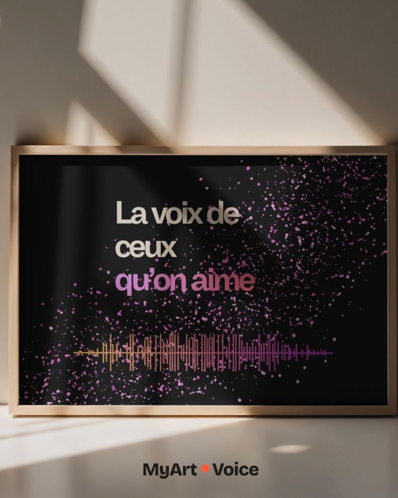 La voix de ceux qu’on aime, empreinte sonore encadrée